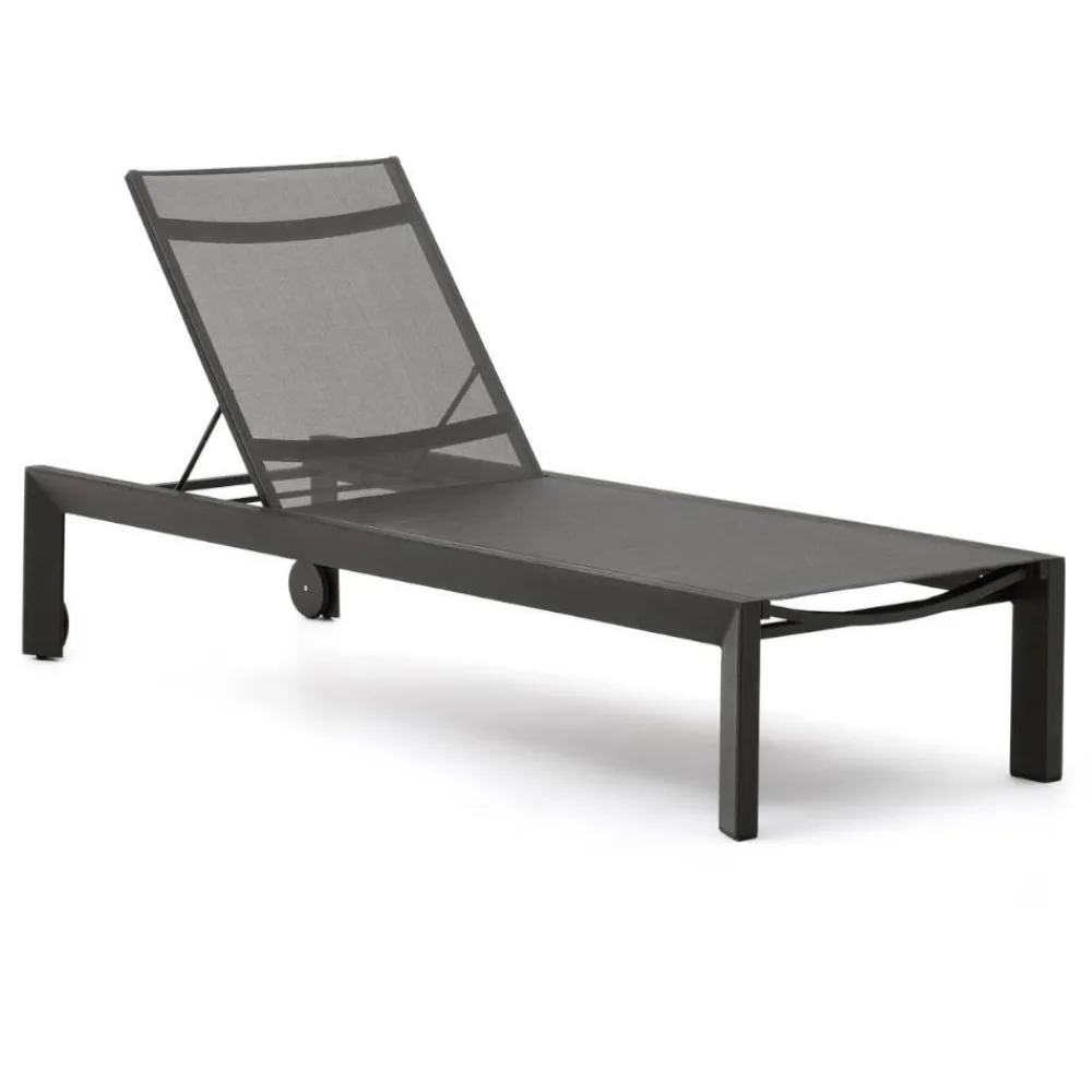 Wohnen Moderne Gartenliege in Dunkelgrau - Babet
