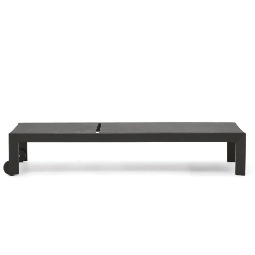 Wohnen Moderne Gartenliege in Dunkelgrau - Babet