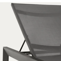 Wohnen Moderne Gartenliege in Dunkelgrau - Babet