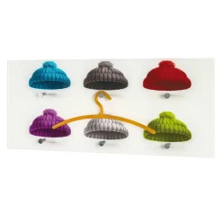 Wohnen Moderne Glas Hängegarderobe mit bunten Mützen - Trujano