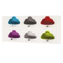 Wohnen Moderne Glas Hängegarderobe mit bunten Mützen - Trujano