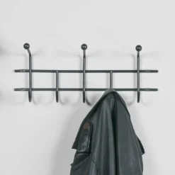 Wohnen Moderne Hakenleiste Garderobe in Schwarz - Winnington