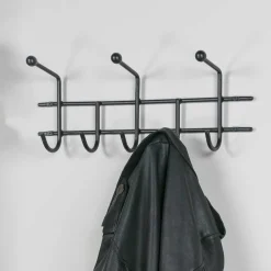 Wohnen Moderne Hakenleiste Garderobe in Schwarz - Winnington