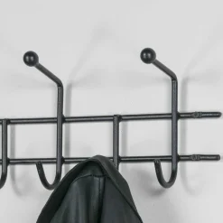 Wohnen Moderne Hakenleiste Garderobe in Schwarz - Winnington