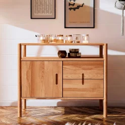 Wohnen Tv & Hifi-Möbel|Tv & Hifi-Möbel*Moderne Holzkommode mit Fach & Tür - Indrya