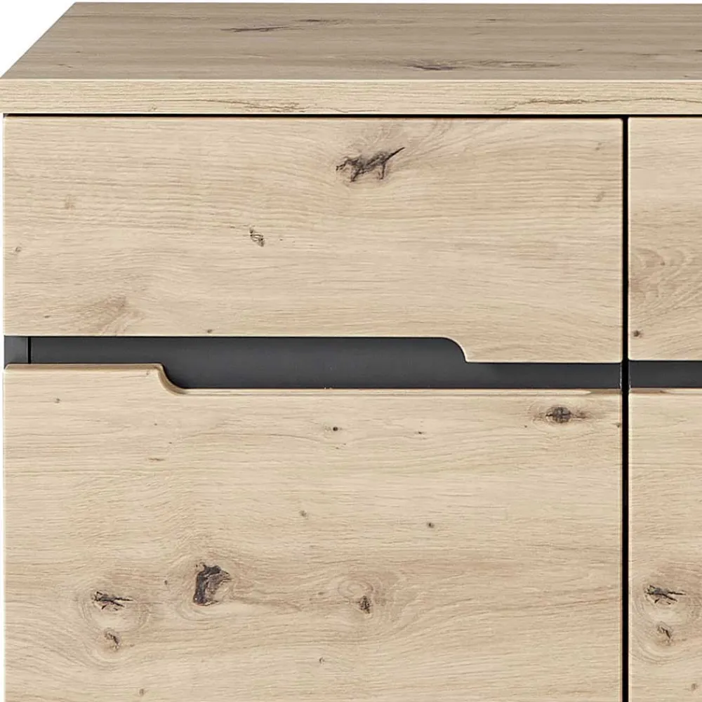 Wohnen Moderne Kombikommode in Wildeiche NB - Kuetra