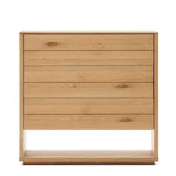 Wohnen Moderne Kommode mit drei Schubladen und Fach - Algaro