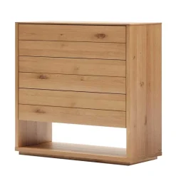 Wohnen Moderne Kommode mit drei Schubladen und Fach - Algaro