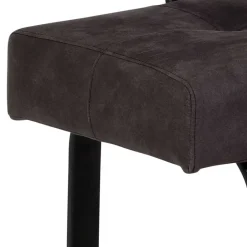 Wohnen Moderne Microfaser Eckbank mit Bügelgestell - Elfetes