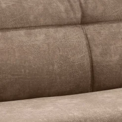 Wohnen Moderne Polsterbank mit Edelstahl Gestell - Rund