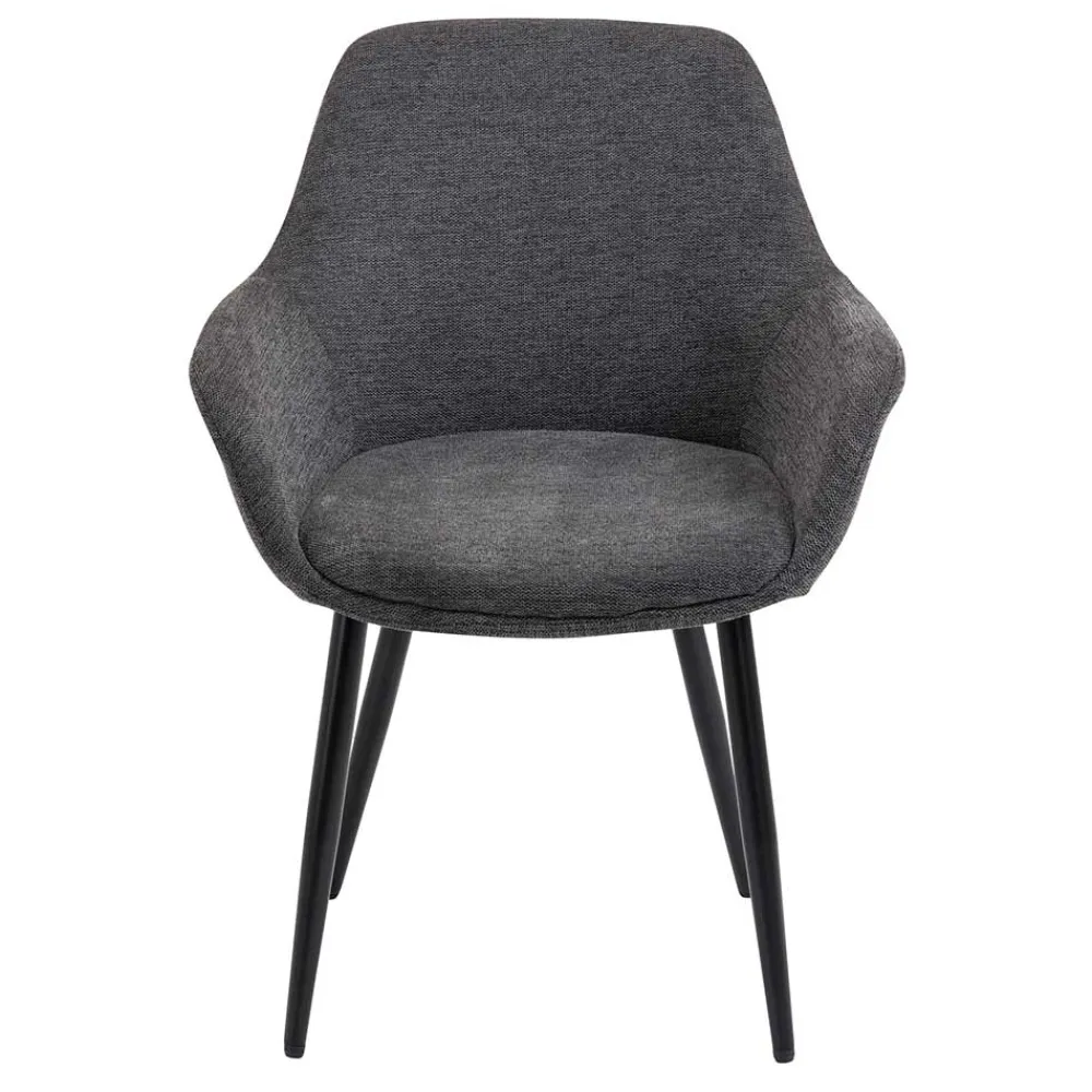 Wohnen Wohnzimmerstühle*Moderne Polsterstühle mit Armlehnen - Salottivo (2er Set)