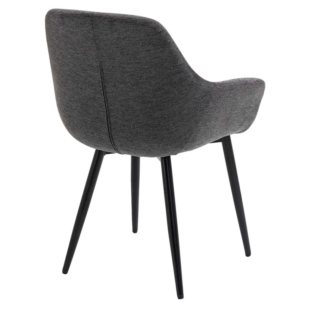 Wohnen Wohnzimmerstühle*Moderne Polsterstühle mit Armlehnen - Salottivo (2er Set)