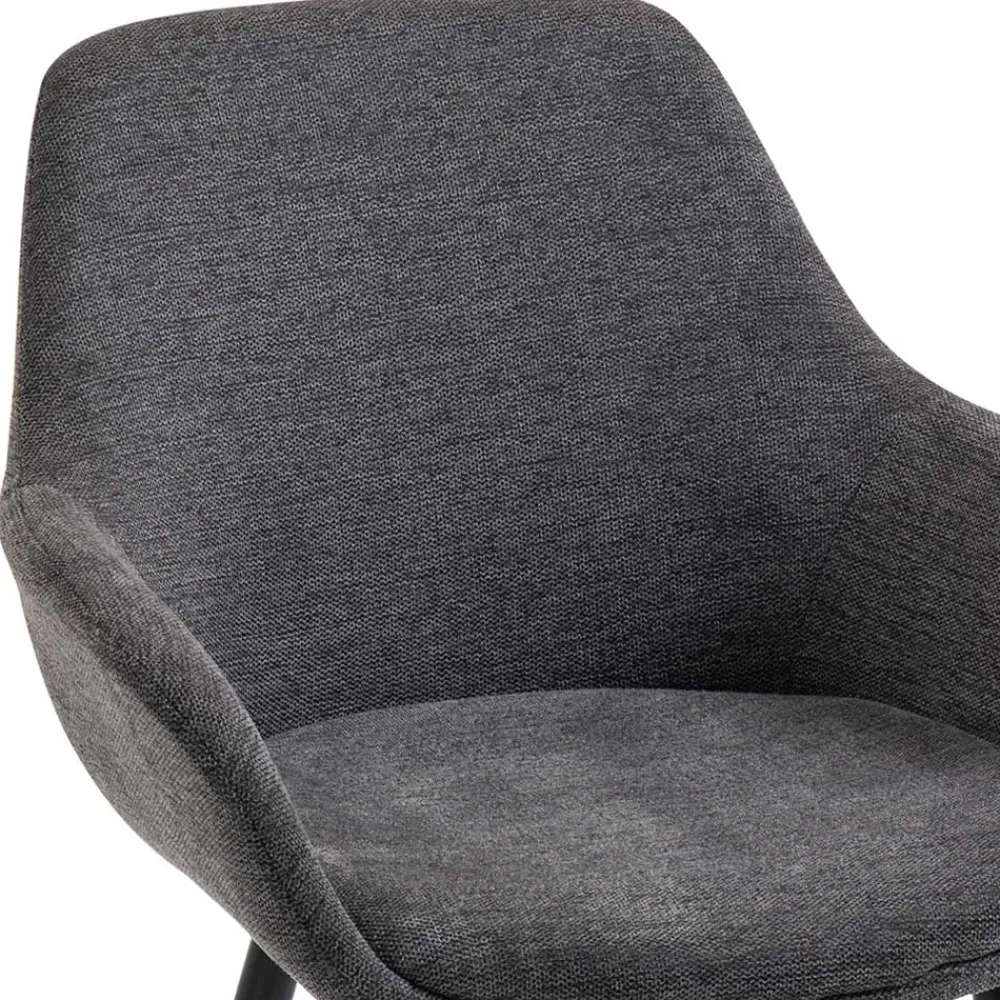 Wohnen Wohnzimmerstühle*Moderne Polsterstühle mit Armlehnen - Salottivo (2er Set)