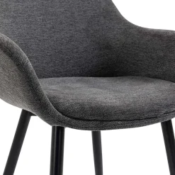 Wohnen Wohnzimmerstühle*Moderne Polsterstühle mit Armlehnen - Salottivo (2er Set)