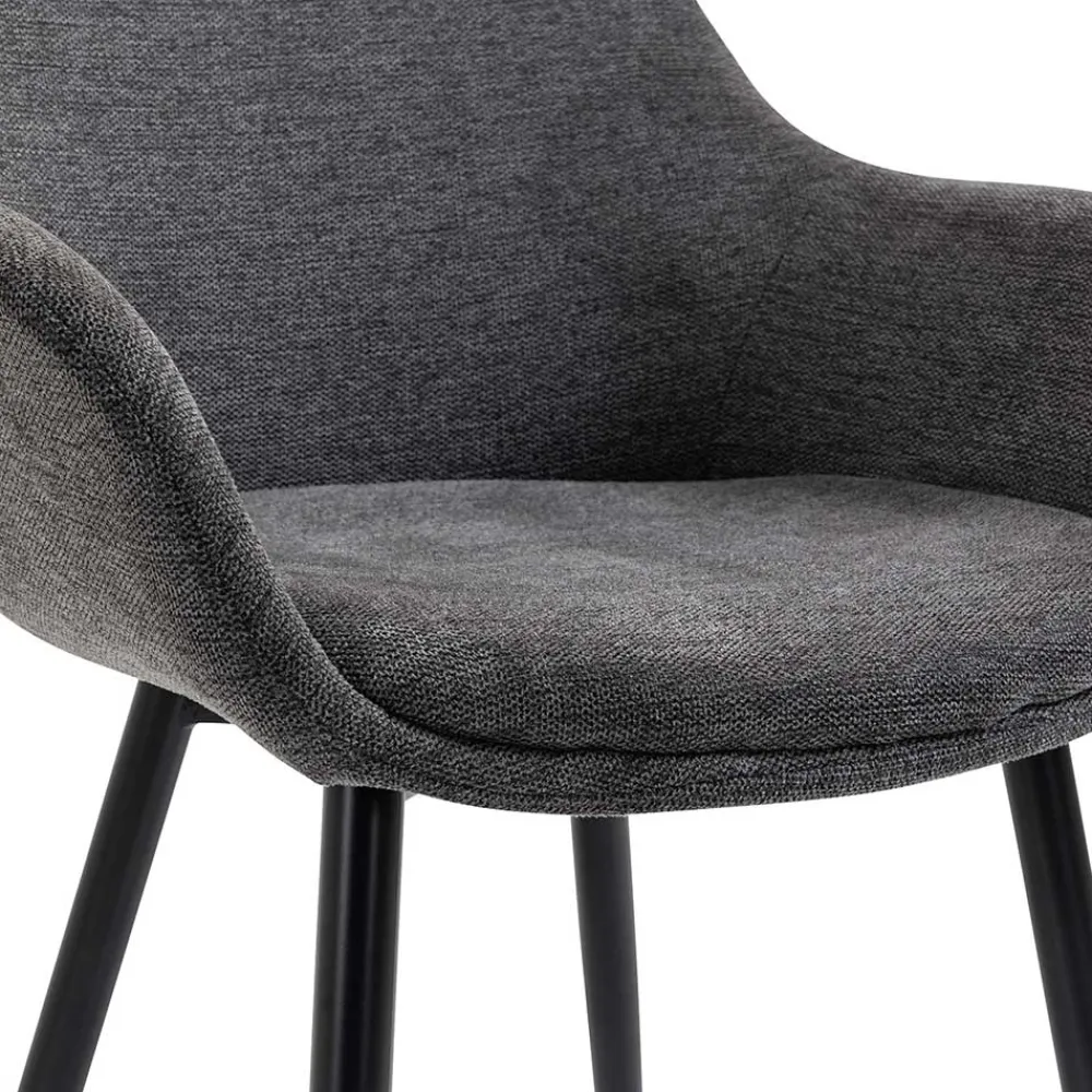 Wohnen Wohnzimmerstühle*Moderne Polsterstühle mit Armlehnen - Salottivo (2er Set)