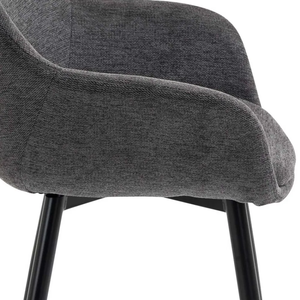 Wohnen Wohnzimmerstühle*Moderne Polsterstühle mit Armlehnen - Salottivo (2er Set)