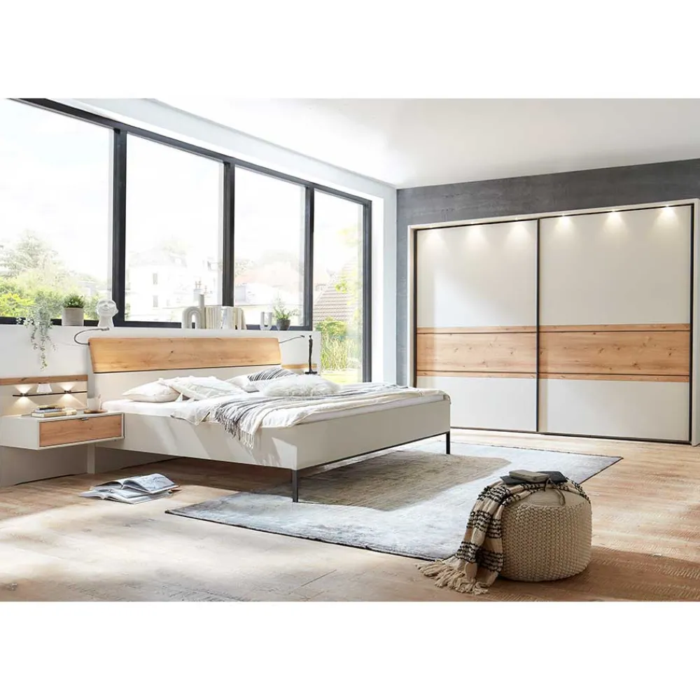 Wohnen Moderne Schlafzimmereinrichtung Set - Kezmina (vierteilig)