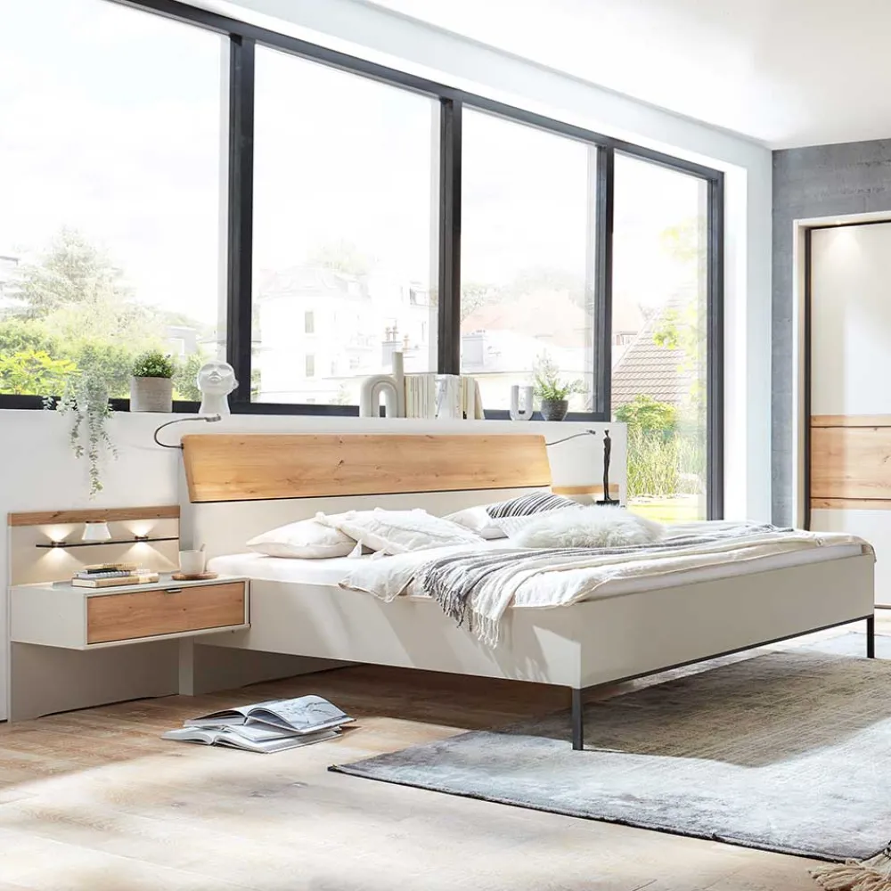 Wohnen Moderne Schlafzimmereinrichtung Set - Kezmina (vierteilig)