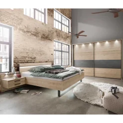 Wohnen Schlafzimmer Komplett*Moderne Schlafzimmermöbel Kombi - Licruva (vierteilig)