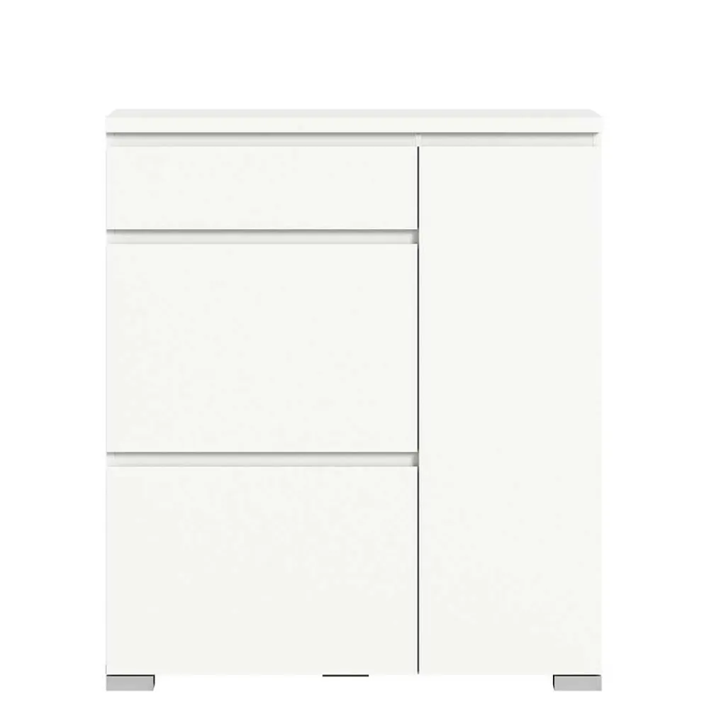 Wohnen Schuhschränke*Moderne Schuh-Kombikommode in Weiß - Dany