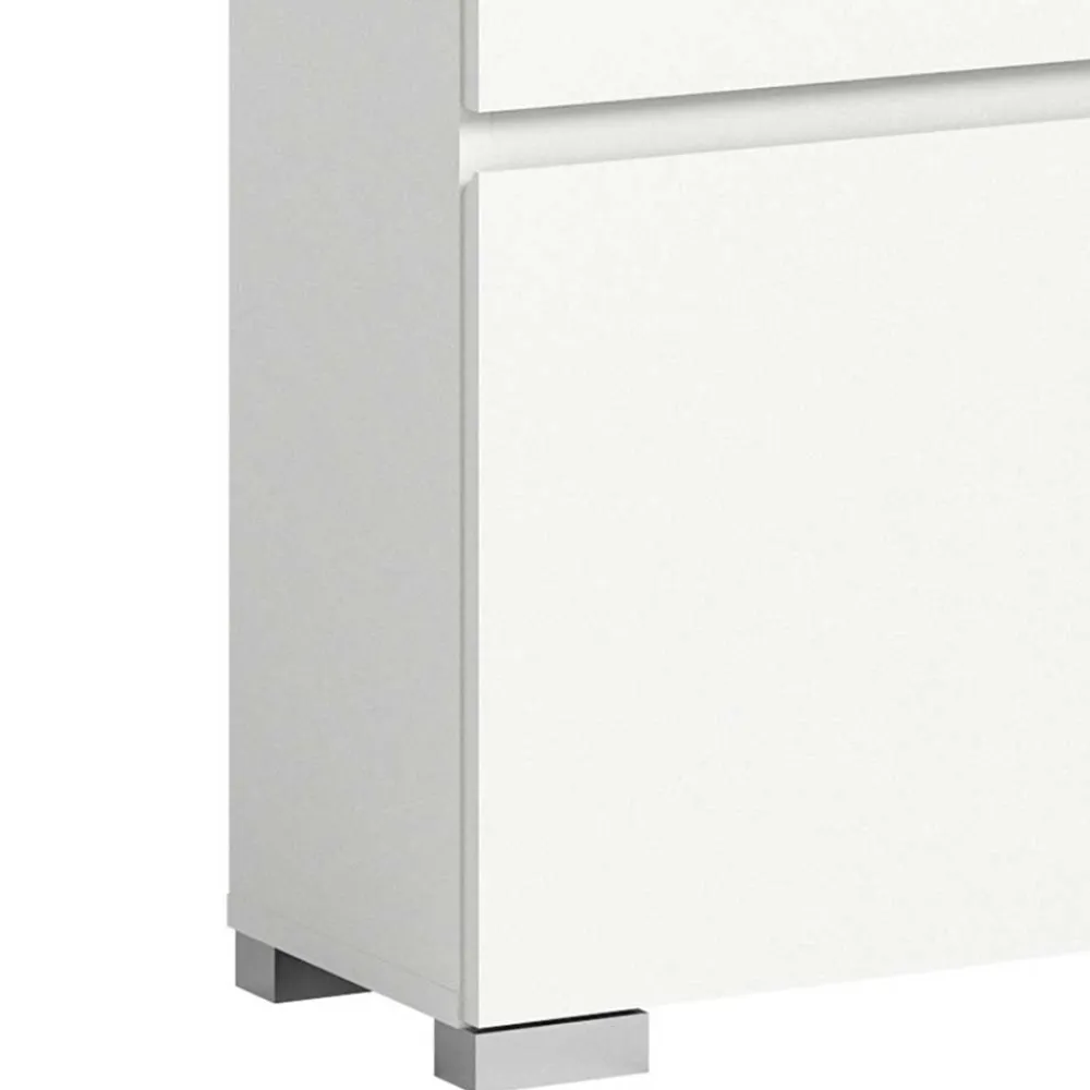 Wohnen Schuhschränke*Moderne Schuh-Kombikommode in Weiß - Dany