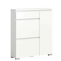 Wohnen Schuhschränke*Moderne Schuh-Kombikommode in Weiß - Dany