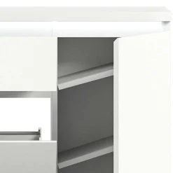 Wohnen Schuhschränke*Moderne Schuh-Kombikommode in Weiß - Dany