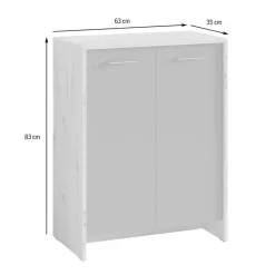 Wohnen Schuhschränke*Moderne Schuhkommode zweifarbig - Ungaran