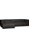 Wohnen Sofas|Sofa*Moderne Sofaecke in Schwarz Recyclingleder - Vlotho