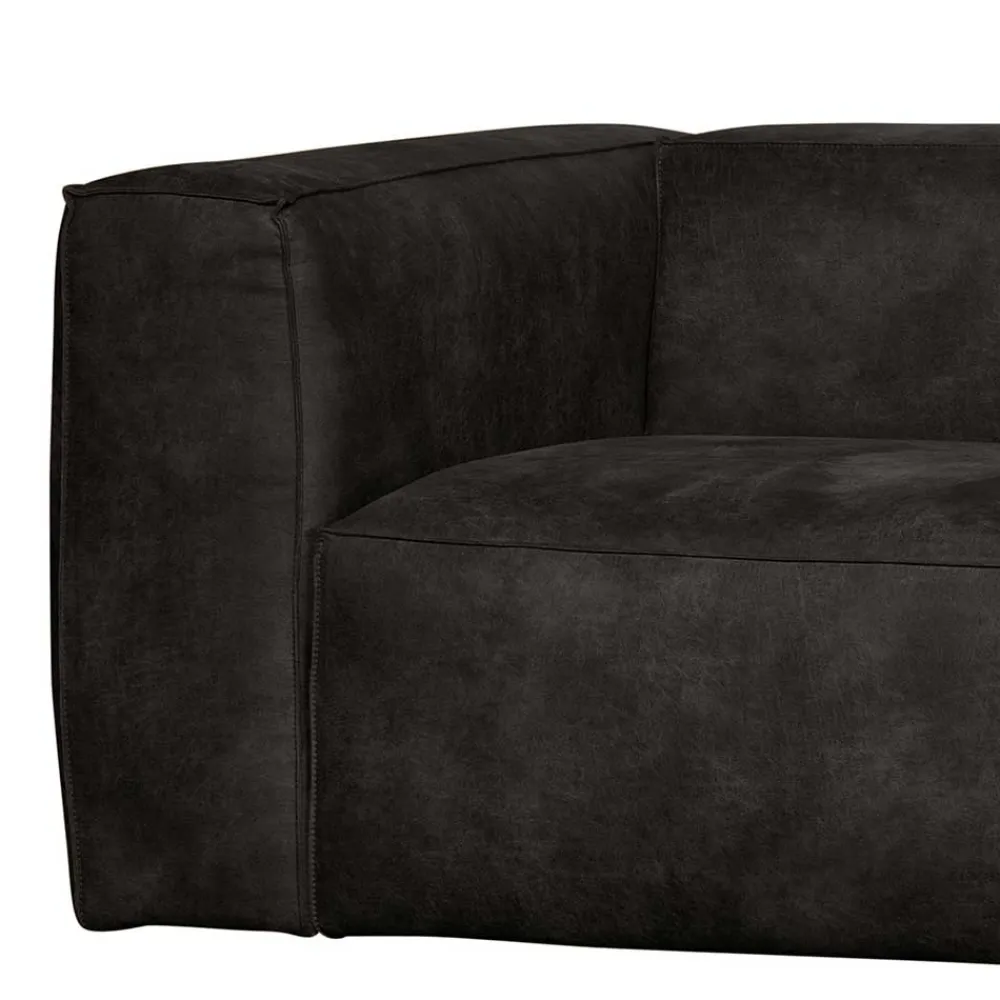 Wohnen Sofas|Sofa*Moderne Sofaecke in Schwarz Recyclingleder - Vlotho