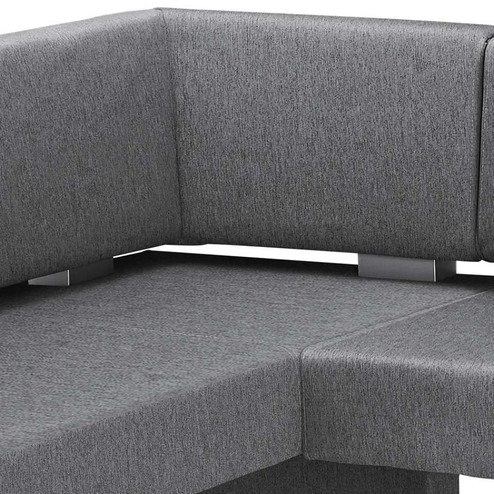 Wohnen Moderne Stoff Eckbank in Grau - Classimo