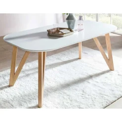 Wohnen Skandinavische Möbel*Moderne Tischgruppe mit Armlehnstühlen - Glamoure (fünfteilig)