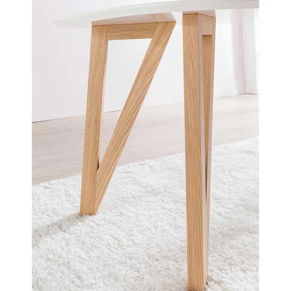 Wohnen Skandinavische Möbel*Moderne Tischgruppe mit Armlehnstühlen - Glamoure (fünfteilig)