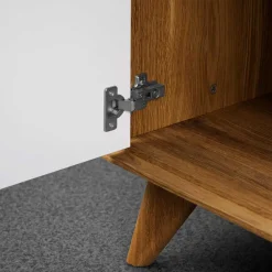 Wohnen Moderne 2-türige Kommode in Weiß & Wildeiche - Diesta