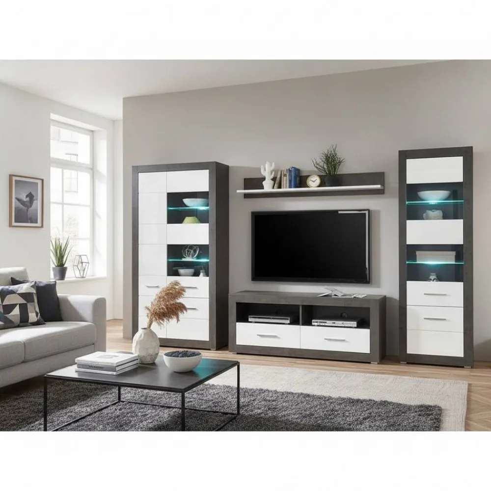 Wohnen Wohnwände|Wohnwand*Moderne TV Wohnwand als Set - Istensa (vierteilig)