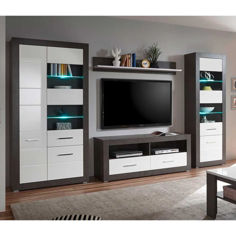 Wohnen Wohnwände|Wohnwand*Moderne TV Wohnwand als Set - Istensa (vierteilig)