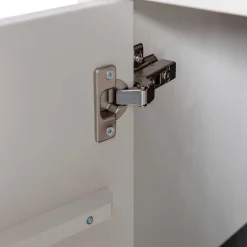 Wohnen Esszimmer-Vitrinen*Moderne Vitrine in Hellgrau mit Schwarz - Giorno