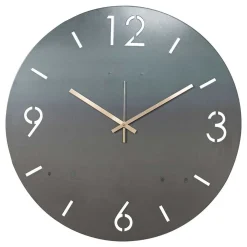 Wohnen Loft Möbel|Industrial Möbel*Moderne Wanduhr aus Stahl in Rund - Emsa