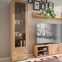 Wohnen Wohnzimmerschränke|Wohnwände*Moderne Wohnwand aus Holz - Dulciana (vierteilig)