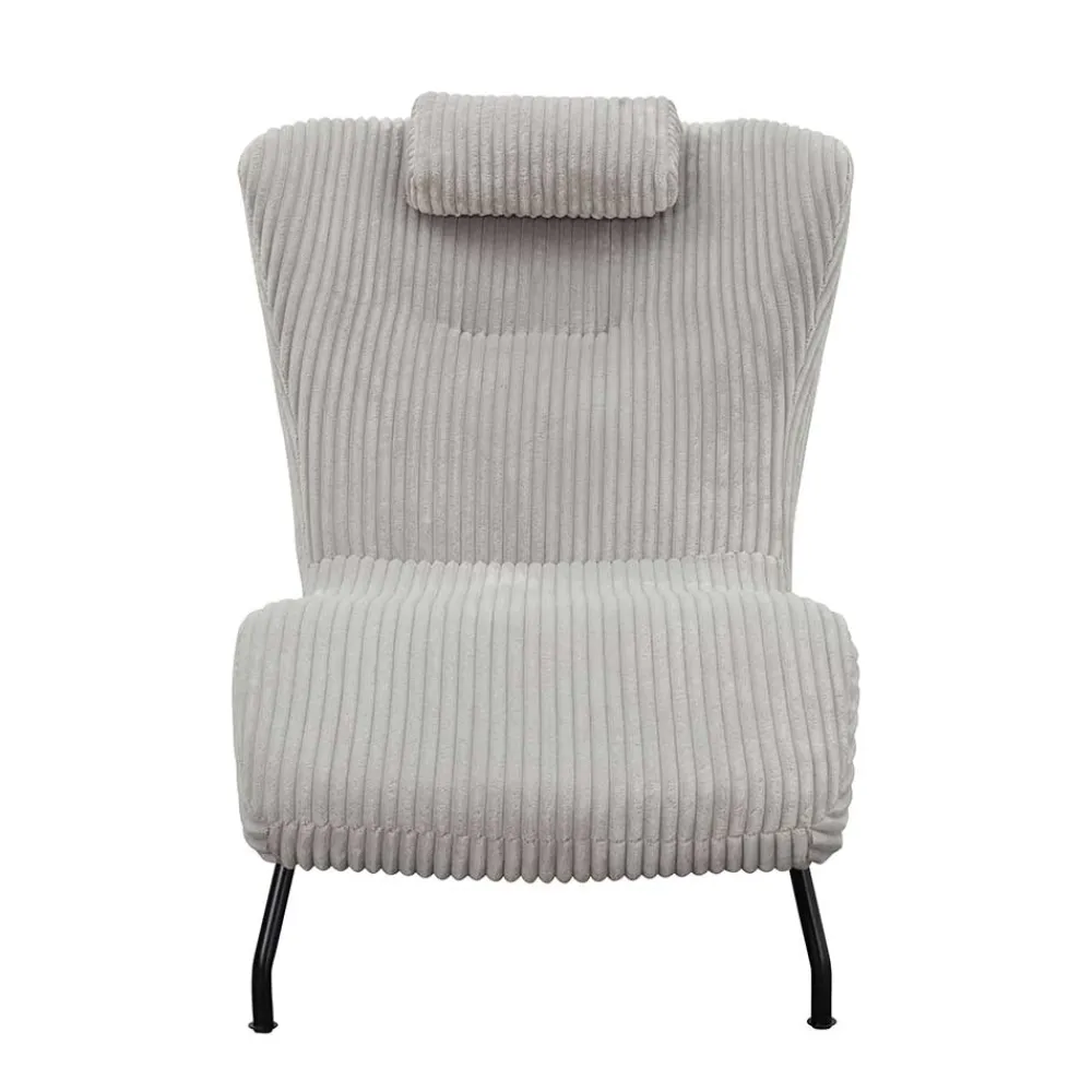 Wohnen Sofas|Sofa*Moderne Wohnzimmerliege mit Cord in Hellgrau - Speedy