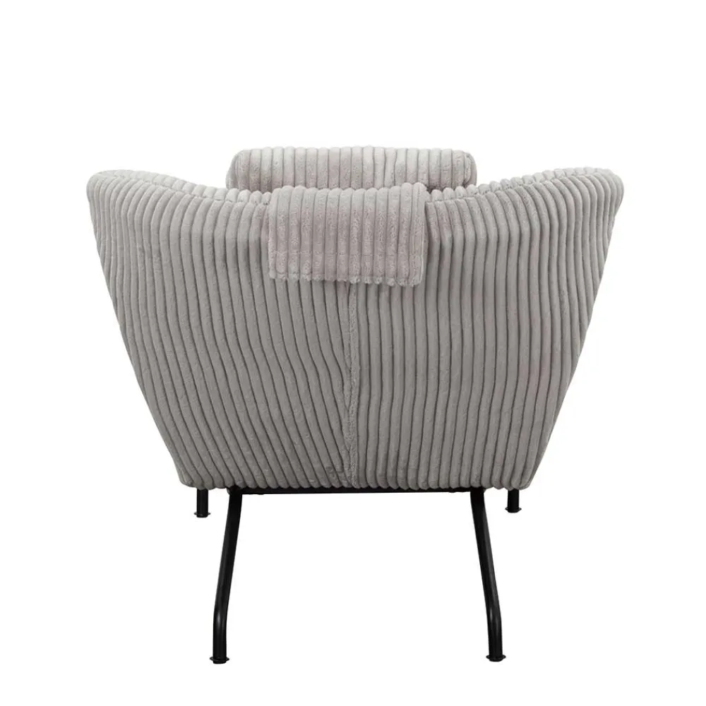 Wohnen Sofas|Sofa*Moderne Wohnzimmerliege mit Cord in Hellgrau - Speedy