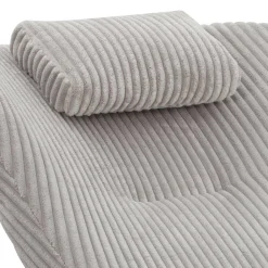 Wohnen Sofas|Sofa*Moderne Wohnzimmerliege mit Cord in Hellgrau - Speedy