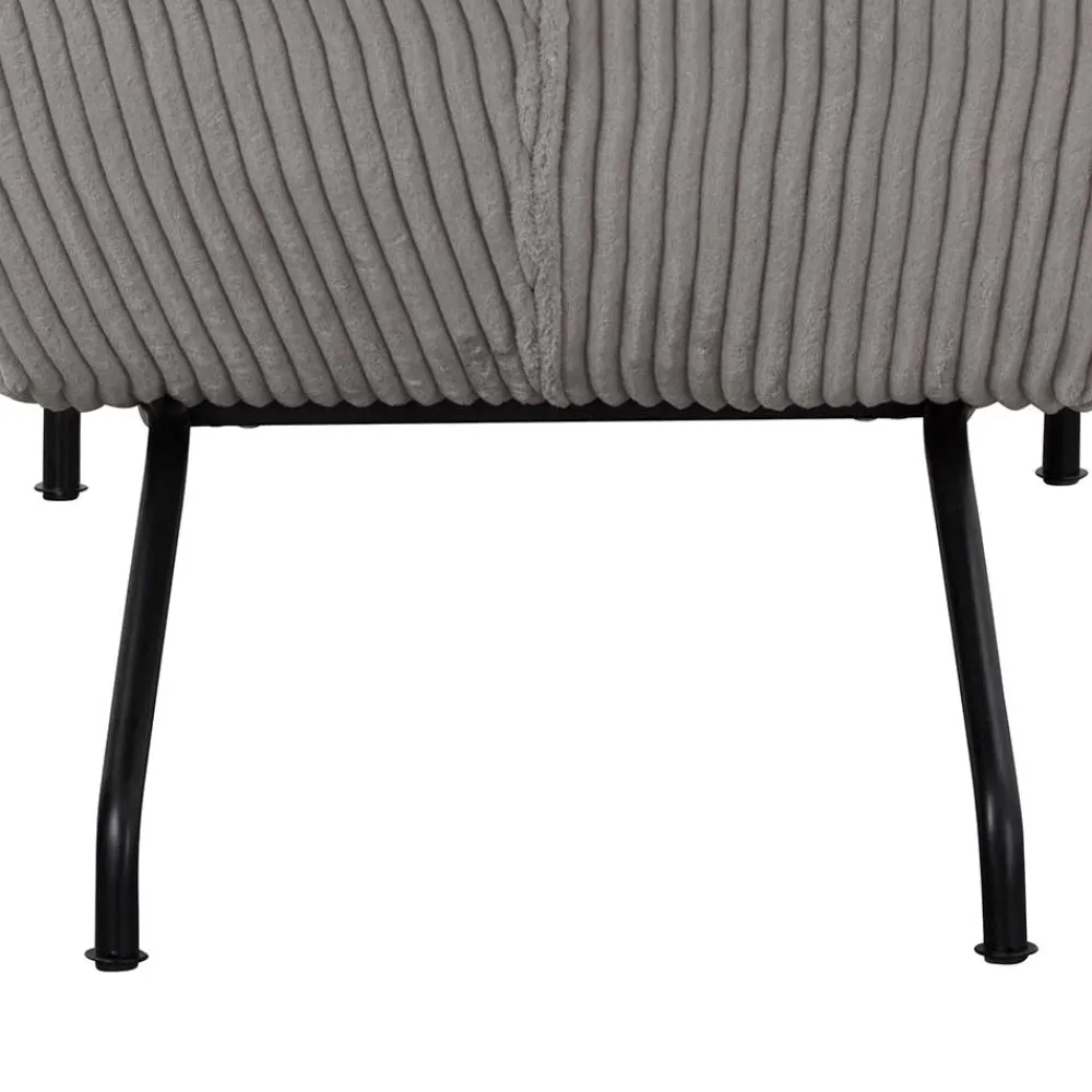 Wohnen Sofas|Sofa*Moderne Wohnzimmerliege mit Cord in Hellgrau - Speedy