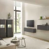 Wohnen Graue Möbel|Wohnwände*Moderne Wohnzimmermöbel Set - Ahilav (fünfteilig)