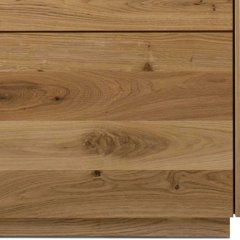 Wohnen Moderne Wohnzimmervitrine aus Wildeiche Massivholz - Millena