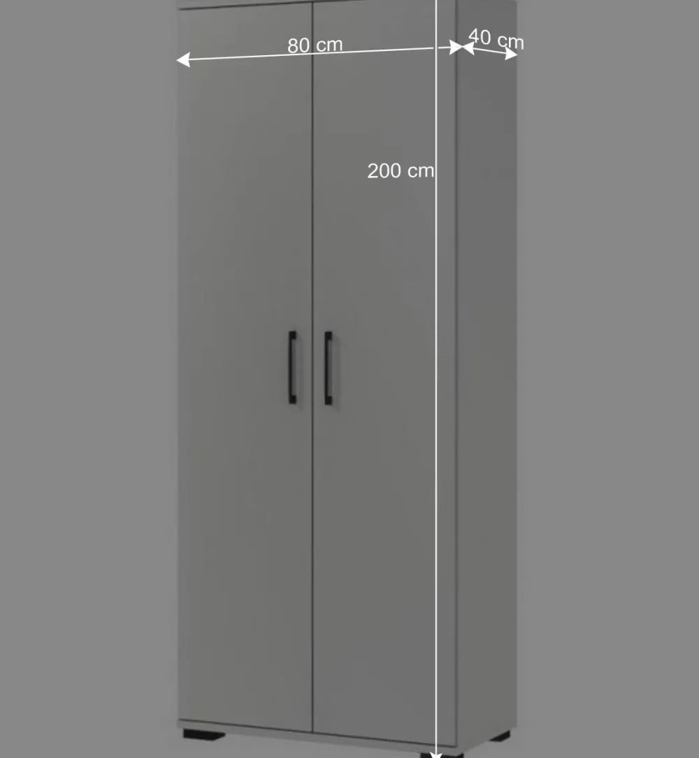 Wohnen Moderner Aktenschrank in Lichtgrau - Halcoms