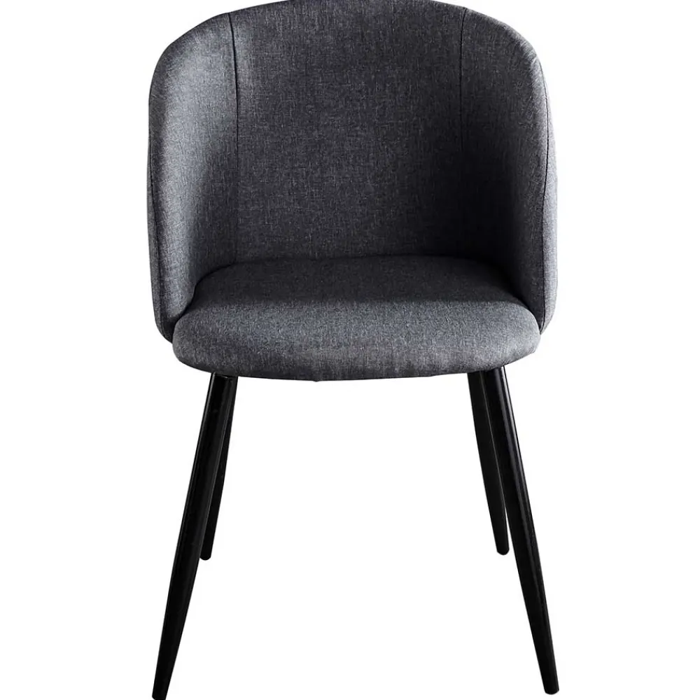 Wohnen Moderner Armlehnstuhl in Dunkelgrau - Nauizia (2er Set)