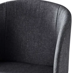 Wohnen Moderner Armlehnstuhl in Dunkelgrau - Nauizia (2er Set)