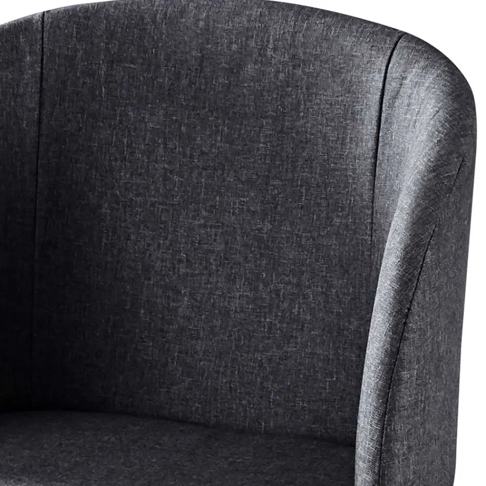 Wohnen Moderner Armlehnstuhl in Dunkelgrau - Nauizia (2er Set)