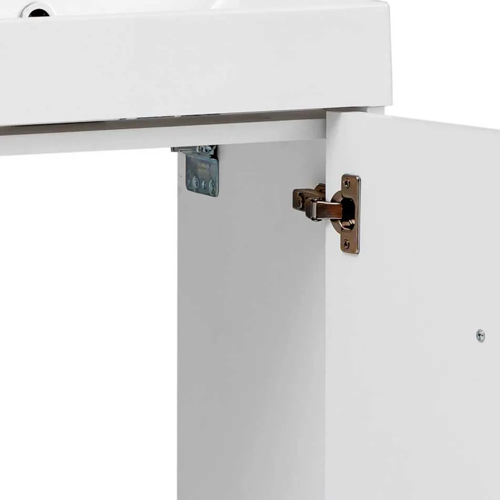 Wohnen Waschtisch|Waschbeckenunterschränke*Moderner Bad Waschplatz in Weiß & Gold - Nuszaleva